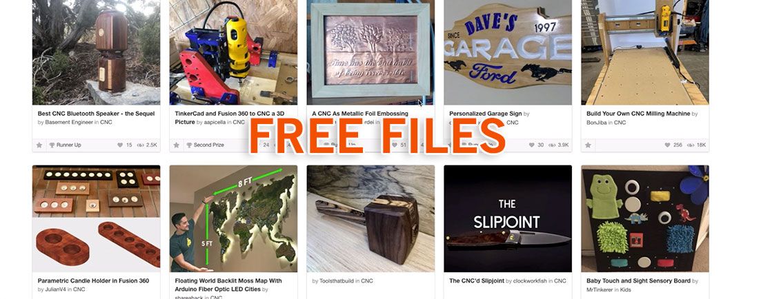 BEST SOURCES FOR FREE CNC PROJECT FILES | Stepcraft, Inc.