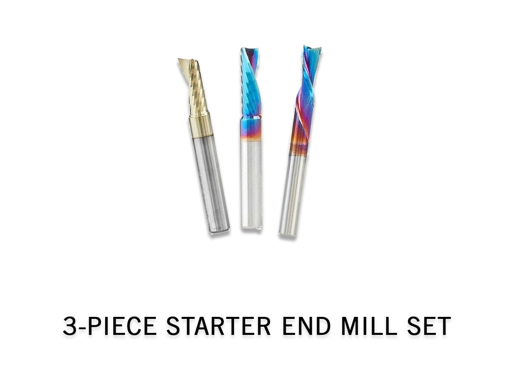 3-piece starter end mill set