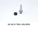 (6) SK15 Tool Holders