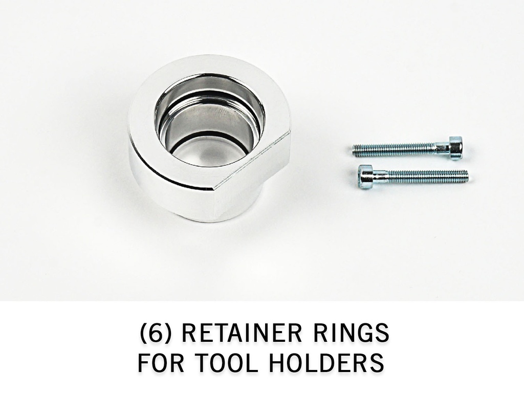 (6) Retainer Rings for tool holders
