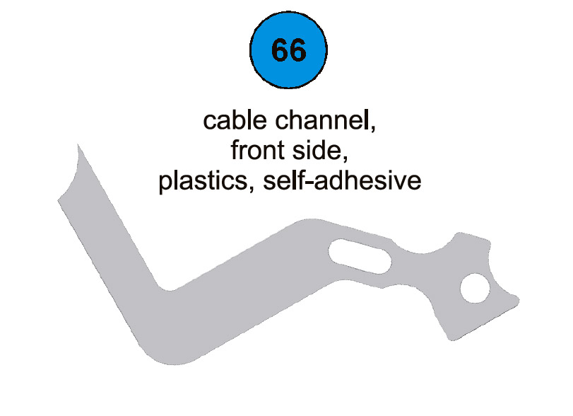 Cable Channel Front Side - Part #66 In Manual