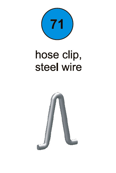 Hose Clip - Part #71 In Manual