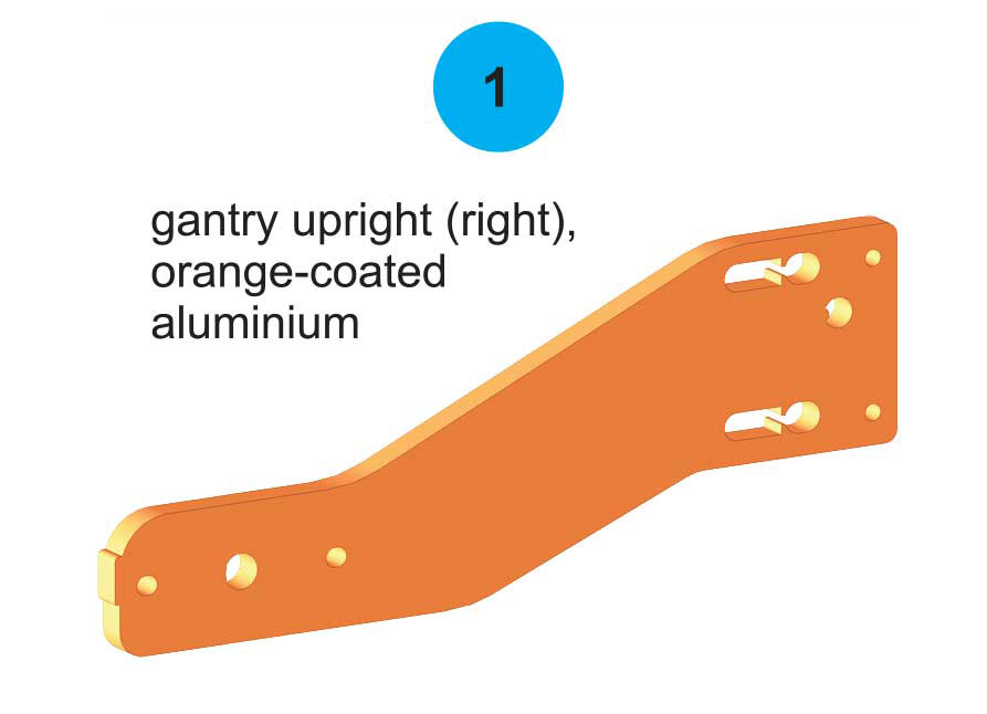 Gantry Upright Right SC2 300 - Part #1 In Manual