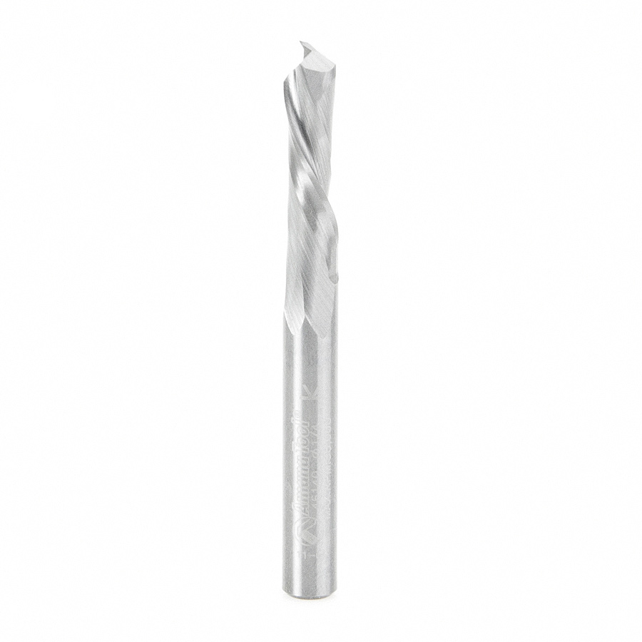 Amana Tool 46140 CNC Solid Carbide Compression Spiral Single Flute 1/4 Dia x 7/8 x 1/4 Inch Shank