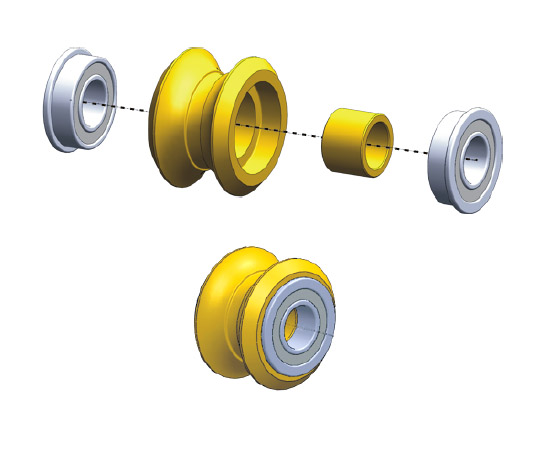 Track Roller Assembly Complete - Part #20, Part #53, Part #57 In Manual