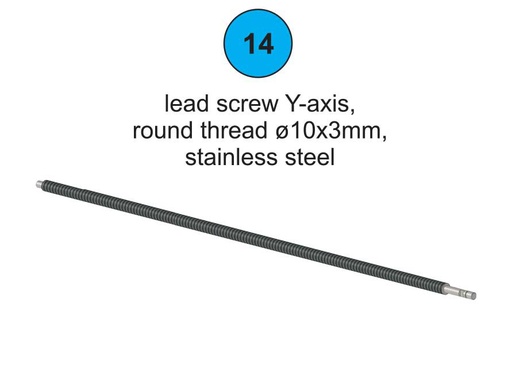 [90006] Lead Screw Y-Axis 840 - Part #14 In Manual